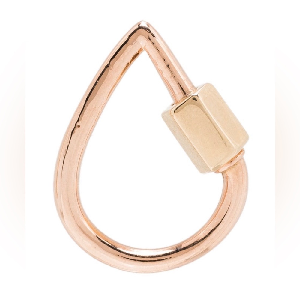 Marla Aaron 14K Rose Gold Baby Drop Lock Charm